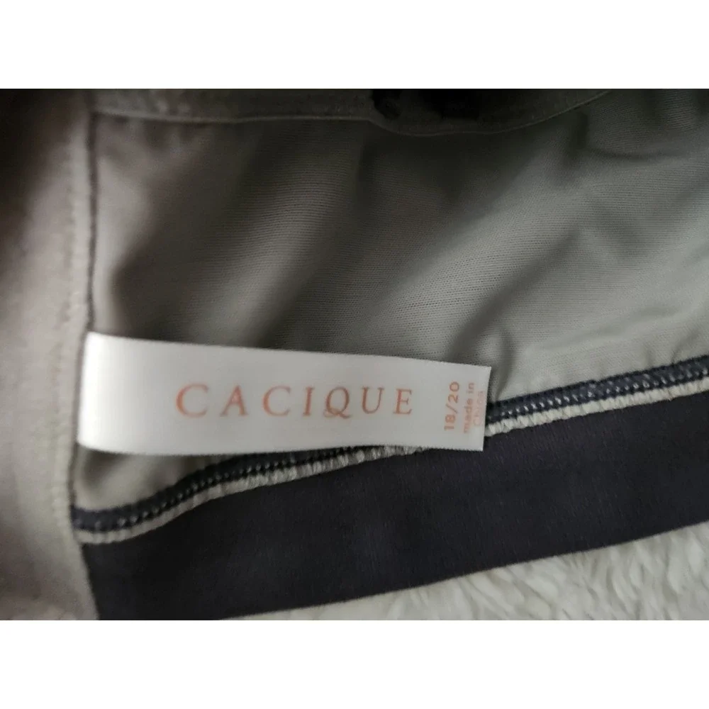Cacique Womens Sequin Bralette Size 18/20 Gray Silver Glitter Sparkle